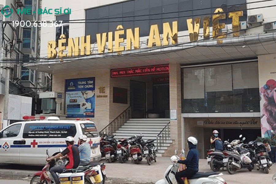 Bệnh viện An Việt có địa chỉ tại 1E Trường Chinh, Phương Liệt, Thanh Xuân, Hà Nội