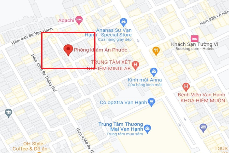 Vị trí của Phòng khám An Phước Sài Gòn