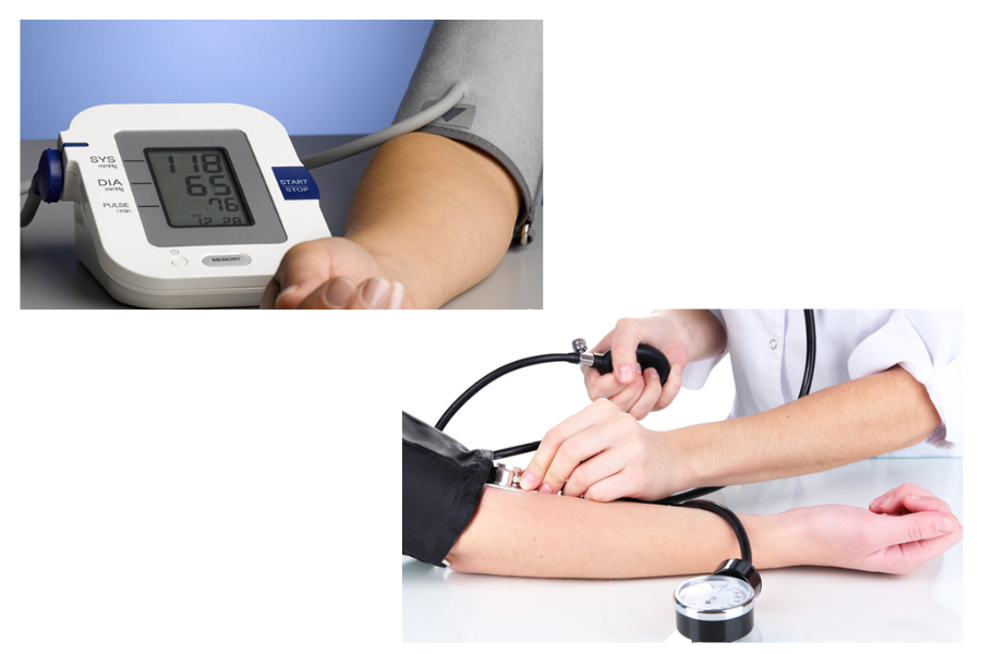 Máy đo huyết áp tự động và đo huyết áp bằng ống nghe