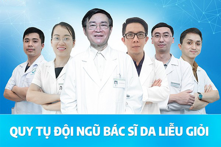 Đội ngũ y bác sĩ tài giỏi, chuyên nghiệp của phòng khám Da liễu Hà Nội