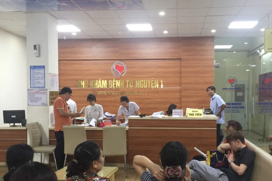 Khu khám bệnh tự nguyện 1 của Bệnh viện Tim Hà Nội