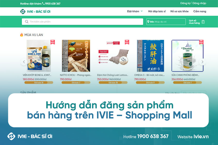 Hướng dẫn đăng sản phẩm bán hàng trên IVIE – Shopping Mall
