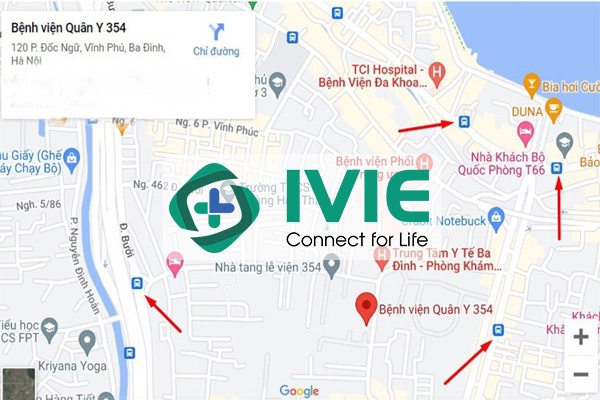 Hướng dẫn di chuyển đến bệnh viện Quân y 354