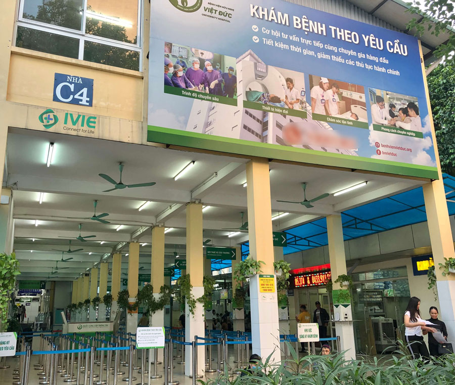 Khu khám bệnh theo yêu cầu C4 - Bệnh viện Hữu Nghị Việt Đức. 