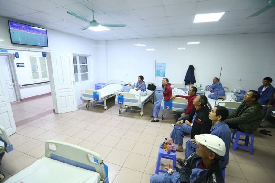 Phòng bệnh tại khoa ung bướu bệnh viện Thanh Nhàn 