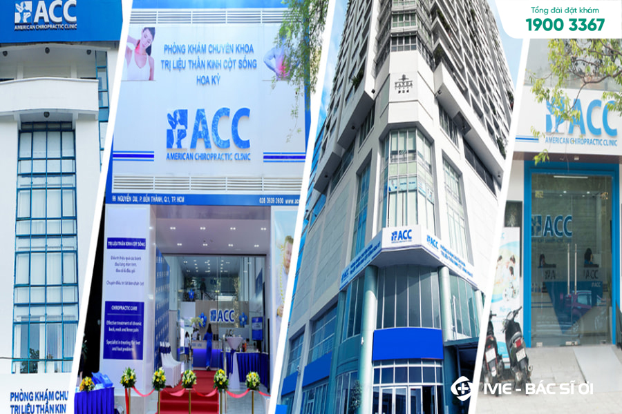 Phòng khám ACC có 4 chi nhánh tại Việt Nam