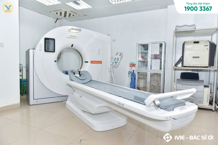 Máy móc, thiết bị y tế chụp CT não hiện đại tại BV MEDLATEC