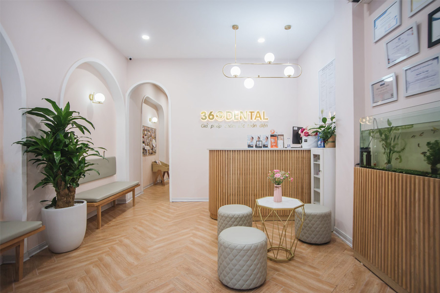 Không gian hiện đại tại Nha khoa 360 Dental