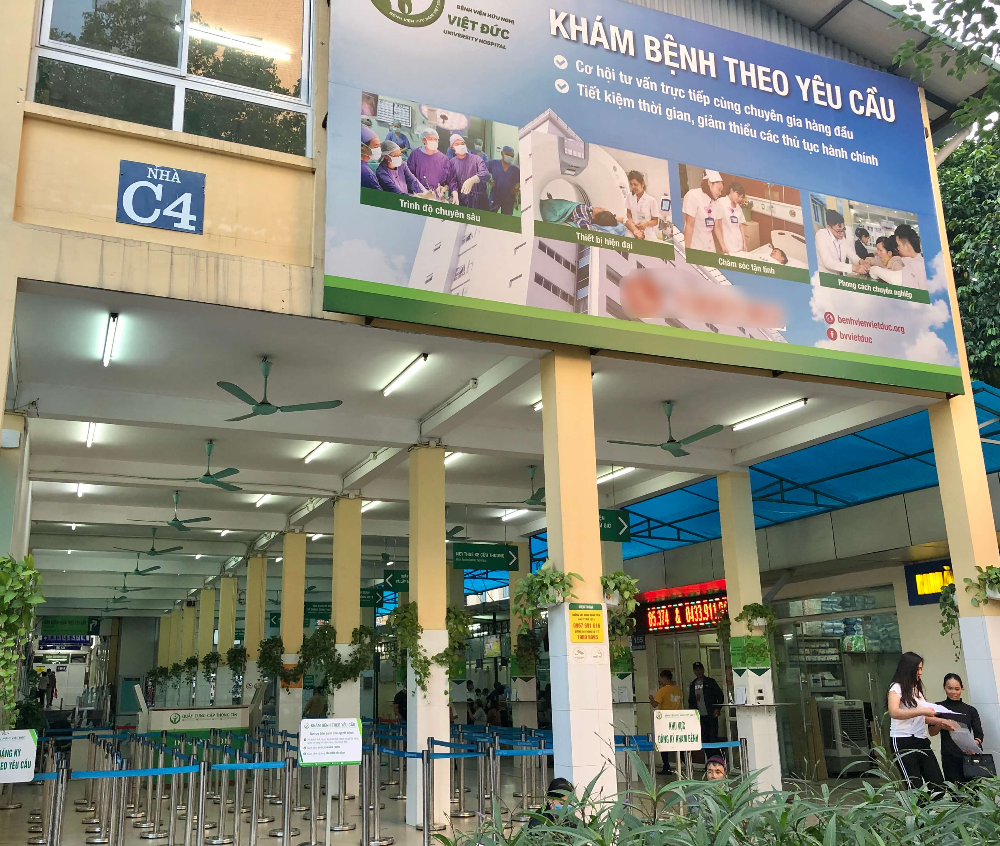 Khu khám bệnh theo yêu cầu C4 - Bệnh viện Hữu Nghị Việt Đức