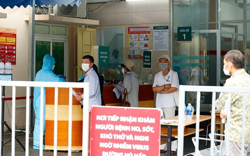 Khu vực cách ly tại bệnh viện Bạch Mai Hà Nội