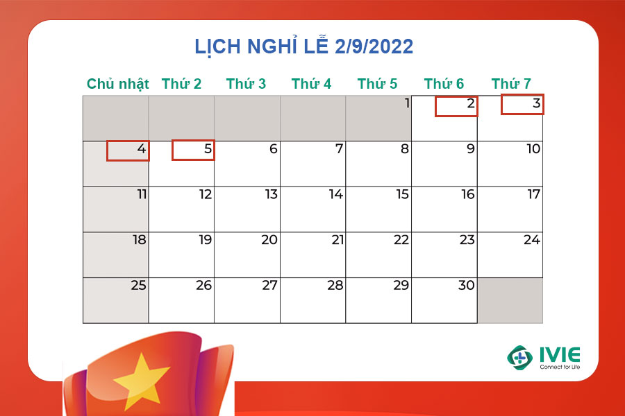 Lịch nghỉ lễ 2/9/2022 của Bệnh viện, phòng khám tại Hà Nội