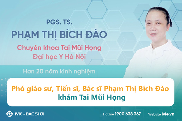 Phó giáo sư, Tiến sĩ, Bác sĩ Phạm Thị Bích Đào khám Tai Mũi ...
