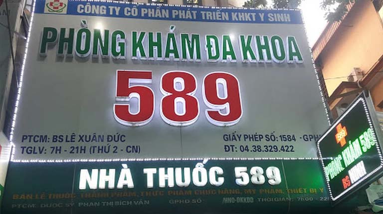 Banner Phòng Khám Đa Khoa 589 Hoàng Hoa Thám
