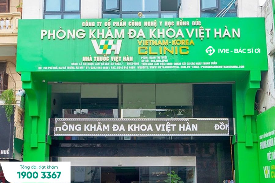 Phòng khám Việt Hàn với đội ngũ bác sĩ giàu kinh nghiệm