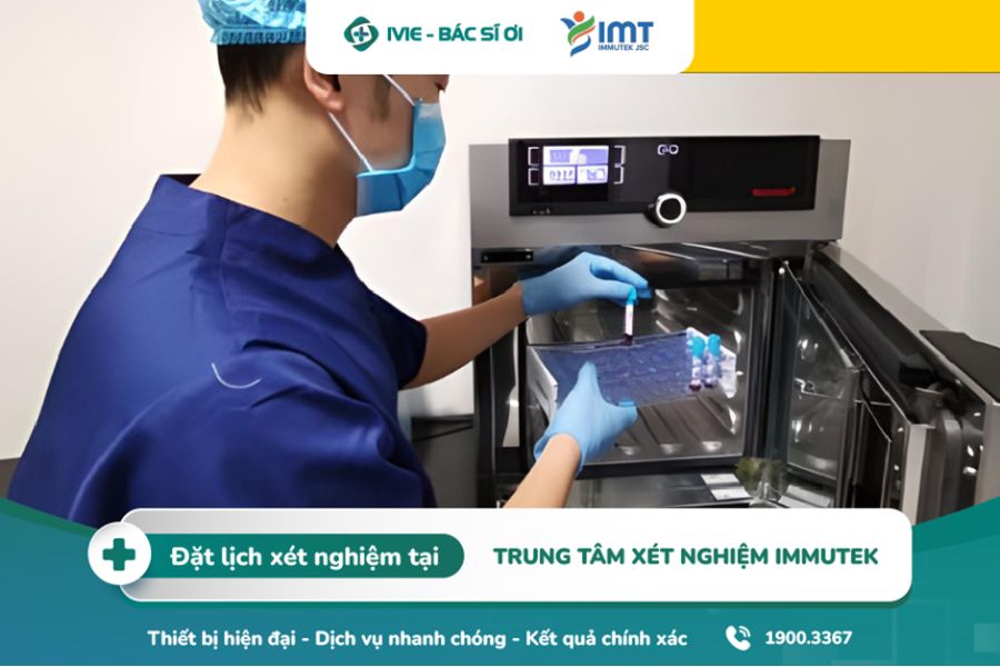 Phòng xét nghiệm Imnutek tại trung tâm được thiết kế theo tiêu chuẩn của một phòng xét nghiệm quốc tế 