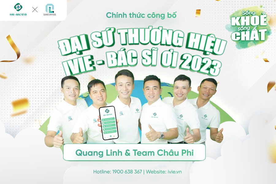Quang Linh và team Châu Phi trở thành đại sứ thương hiệu của IVIE - Bác sĩ ơi