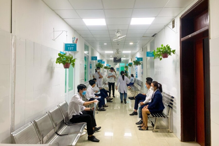 Khu vực chờ khám tại bệnh viện 199 Đà Nẵng 