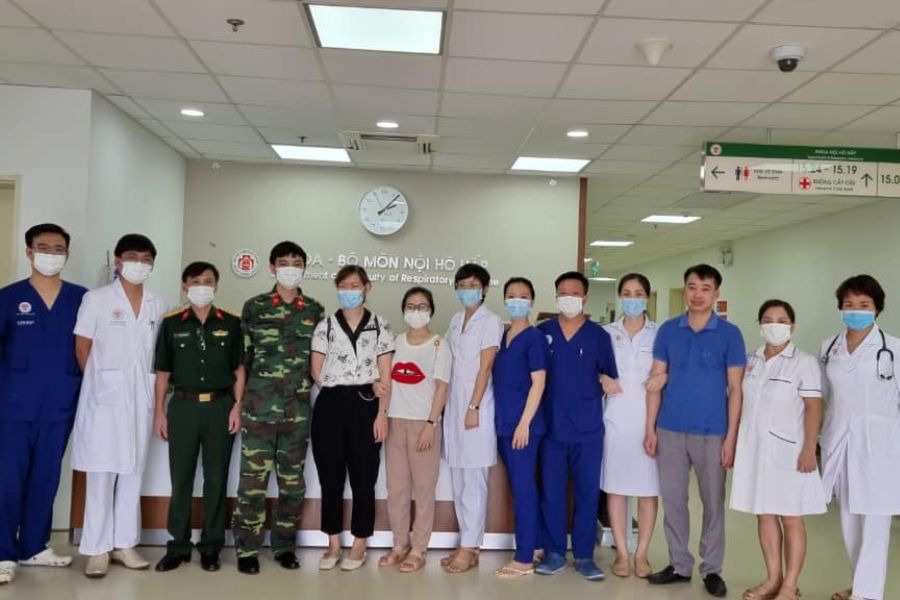 Đội ngũ y bác sĩ khoa Nội Hô hấp tại Bệnh viện Trung ương Quân Đội 108