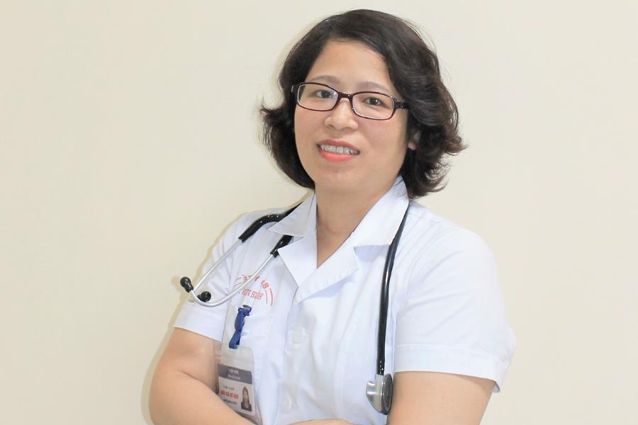Thạc sĩ. Bác sĩ Trần Thị Sen Hồng - Phó trưởng khoa Hô hấp bệnh viện E (Ảnh BV E)