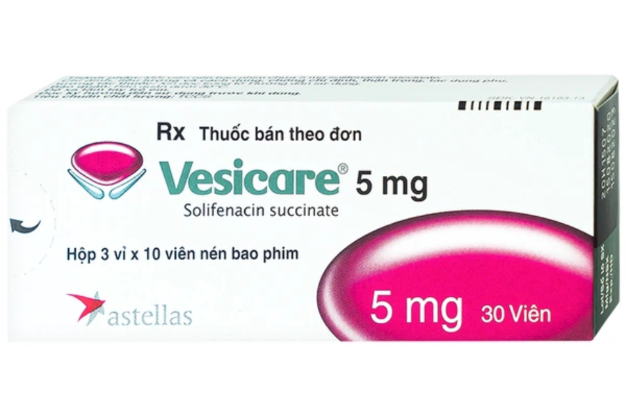 Vesicare - một chế phẩm chứa Solifenacin trên thị trường hiện nay
