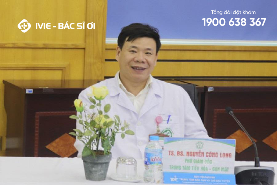 Bác sĩ Nguyễn Công Long - làm việc tại khoa Tiêu hóa của Bệnh viện Bạch Mai