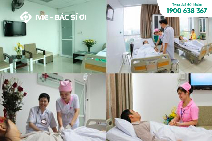 Khách hàng được  chăm sóc tận tình ở bệnh viện Hưng Việt - Hà Nội