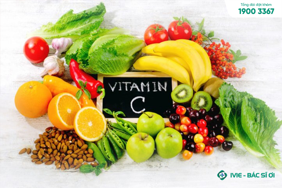 Trẻ nên được bổ sung nhiều thực phẩm chứa vitamin A,C