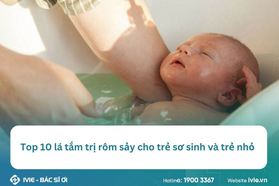 Top 10 lá tắm trị rôm sảy cho trẻ sơ sinh và trẻ nhỏ