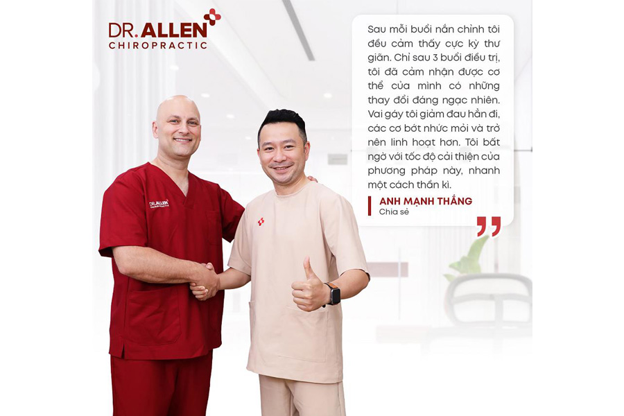 Vật lý trị liệu Dr.Allen được nhiều khách hàng đánh giá và phản hồi tốt (Ảnh: sưu tầm)