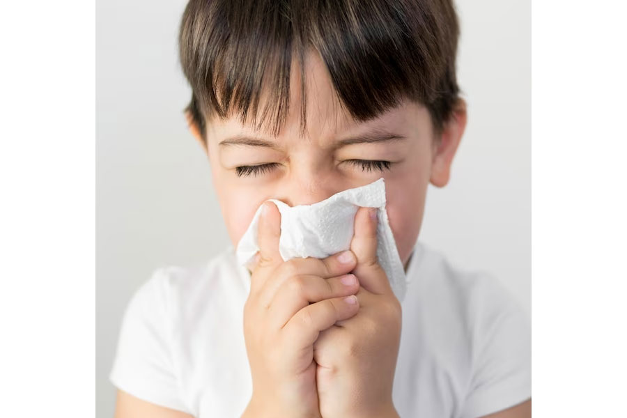 Viêm mũi dị ứng là một trong những nguyên nhân trẻ bị chảy máu mũi