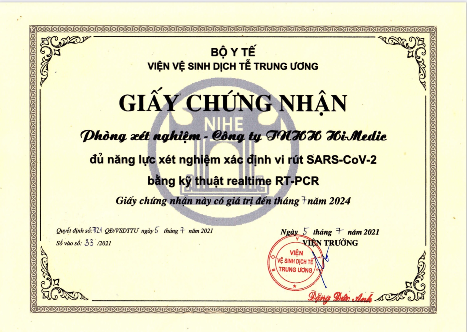 Dịch vụ xét nghiệm Covid-19 tại nhà ở Hà Nội