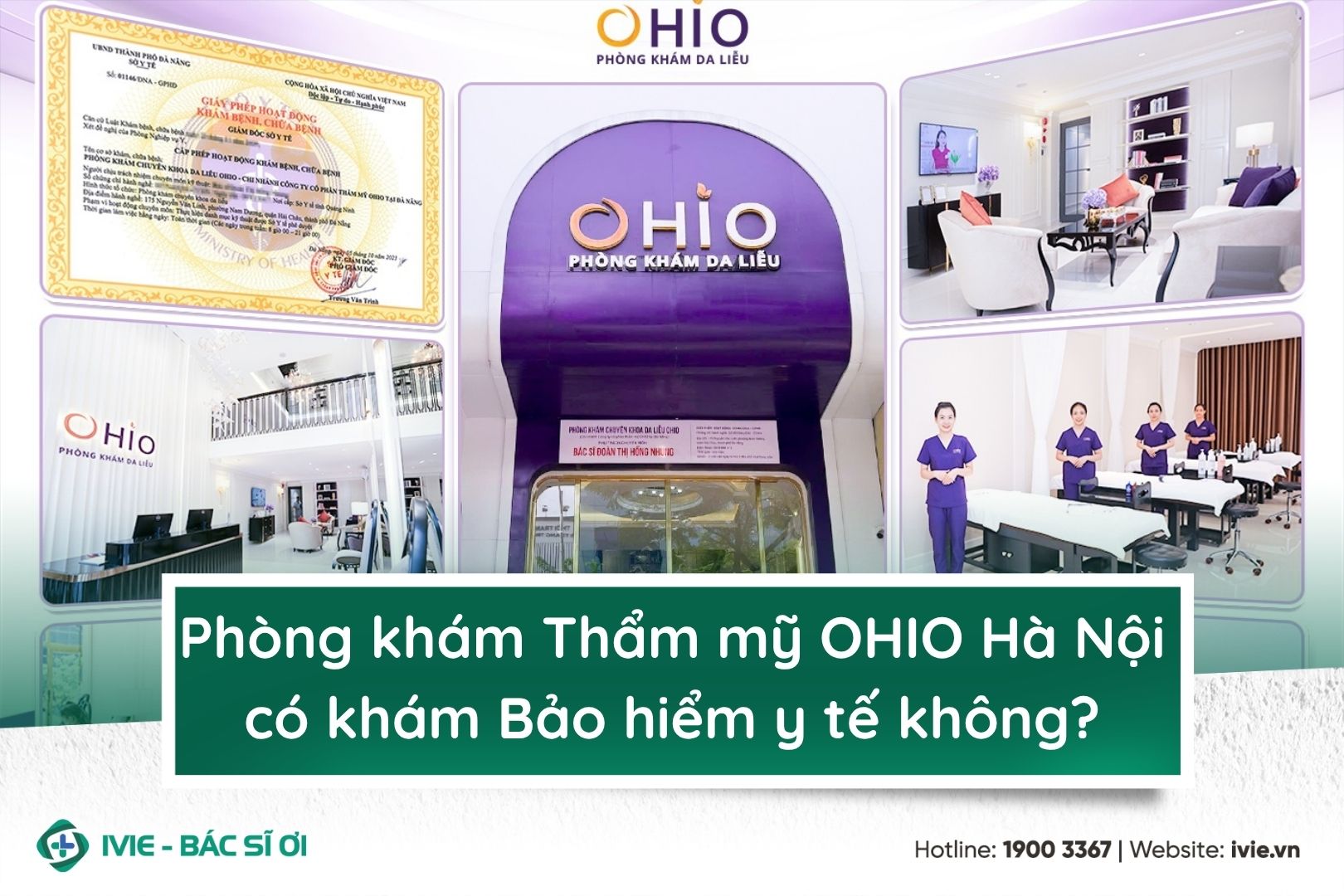 Phòng khám Thẩm mỹ OHIO Hà Nội có khám Bảo hiểm y tế không?