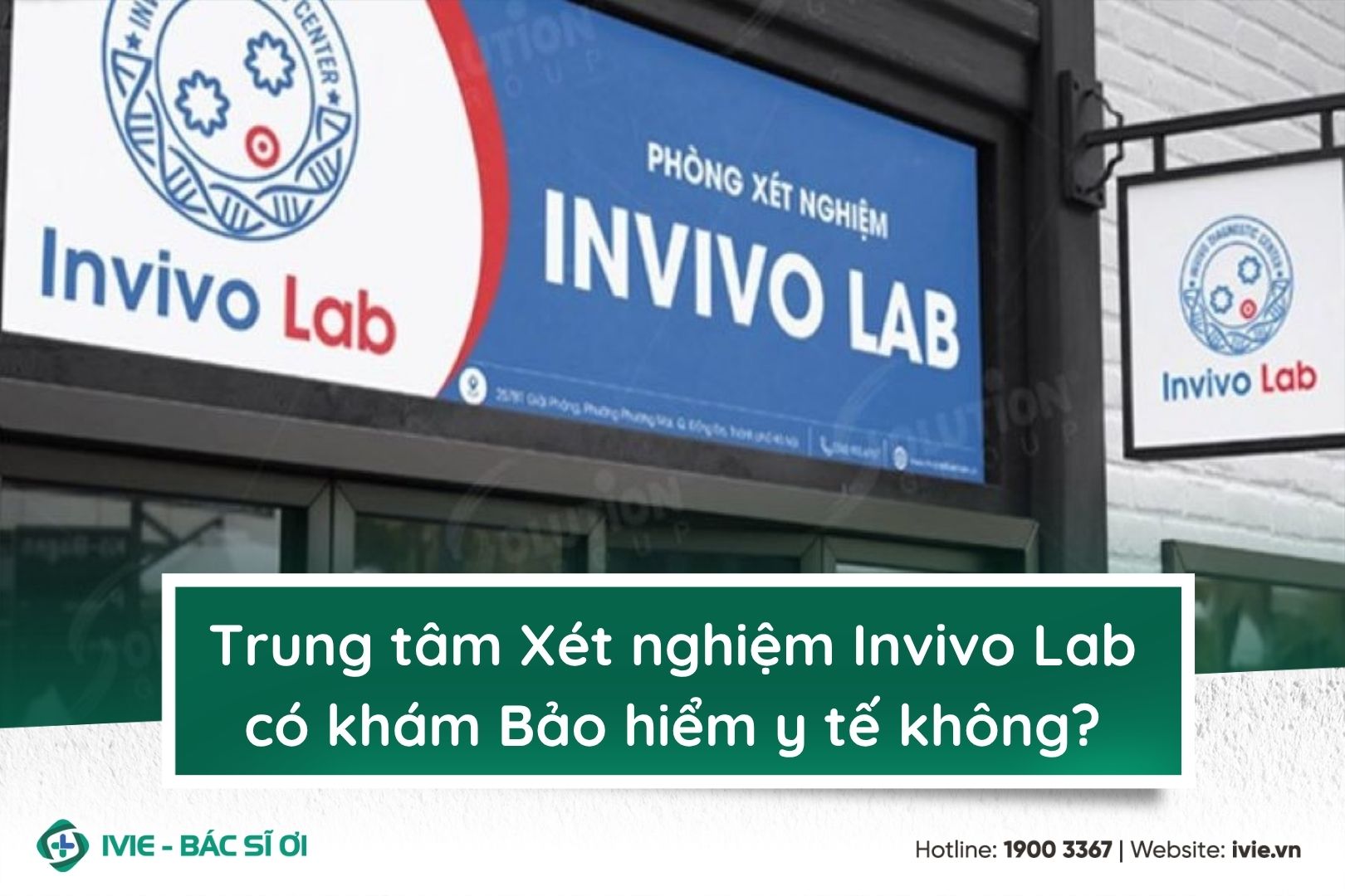 Trung tâm Xét nghiệm Invivo Lab có khám Bảo hiểm y tế không?