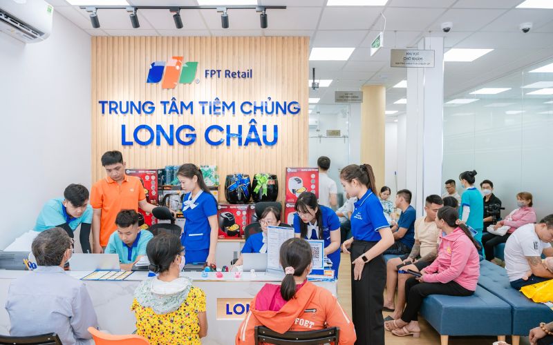 Quy trình tiêm tại trung tâm Tiêm chủng Long Châu tương đối nhanh gọn