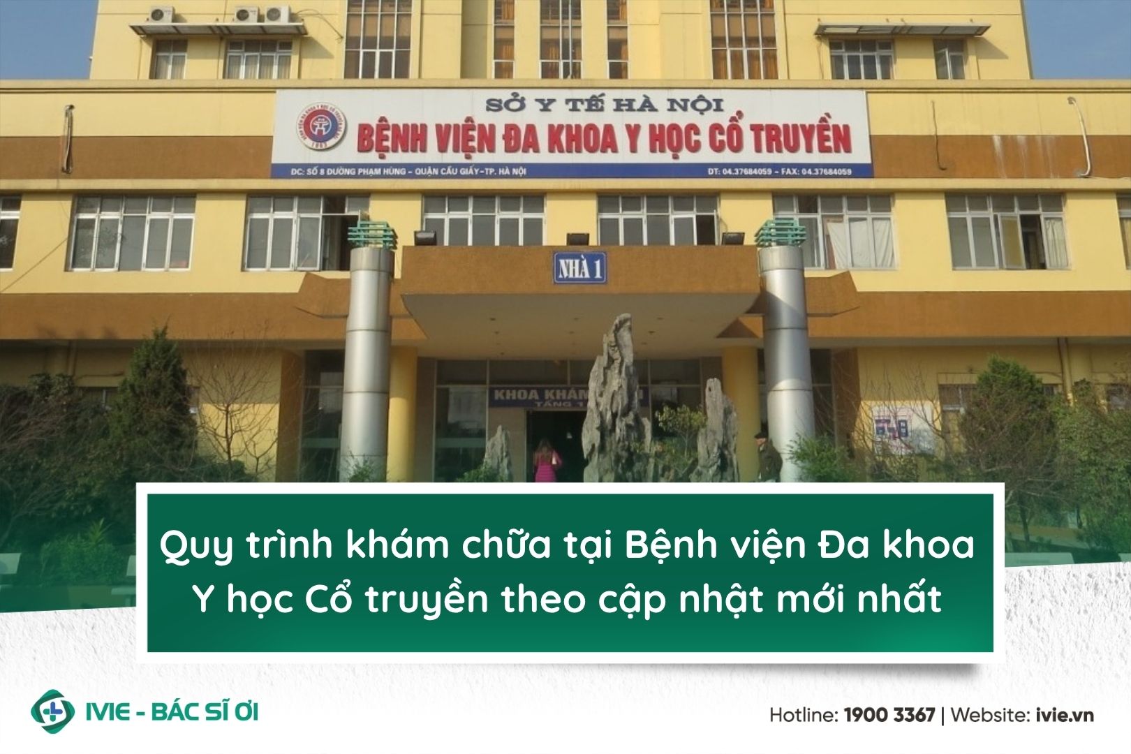 Quy trình khám chữa tại bệnh viện Đa khoa Y học Cổ truyền...