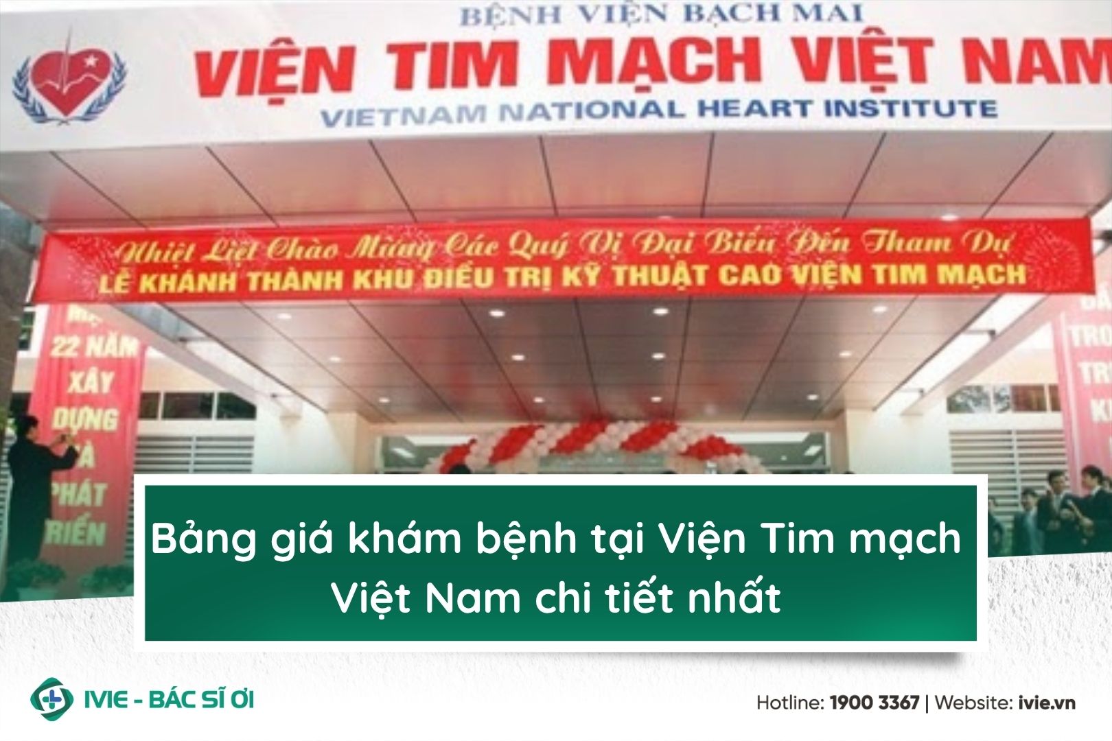 Bảng giá khám bệnh tại viện Tim mạch Việt Nam chi tiết nhất