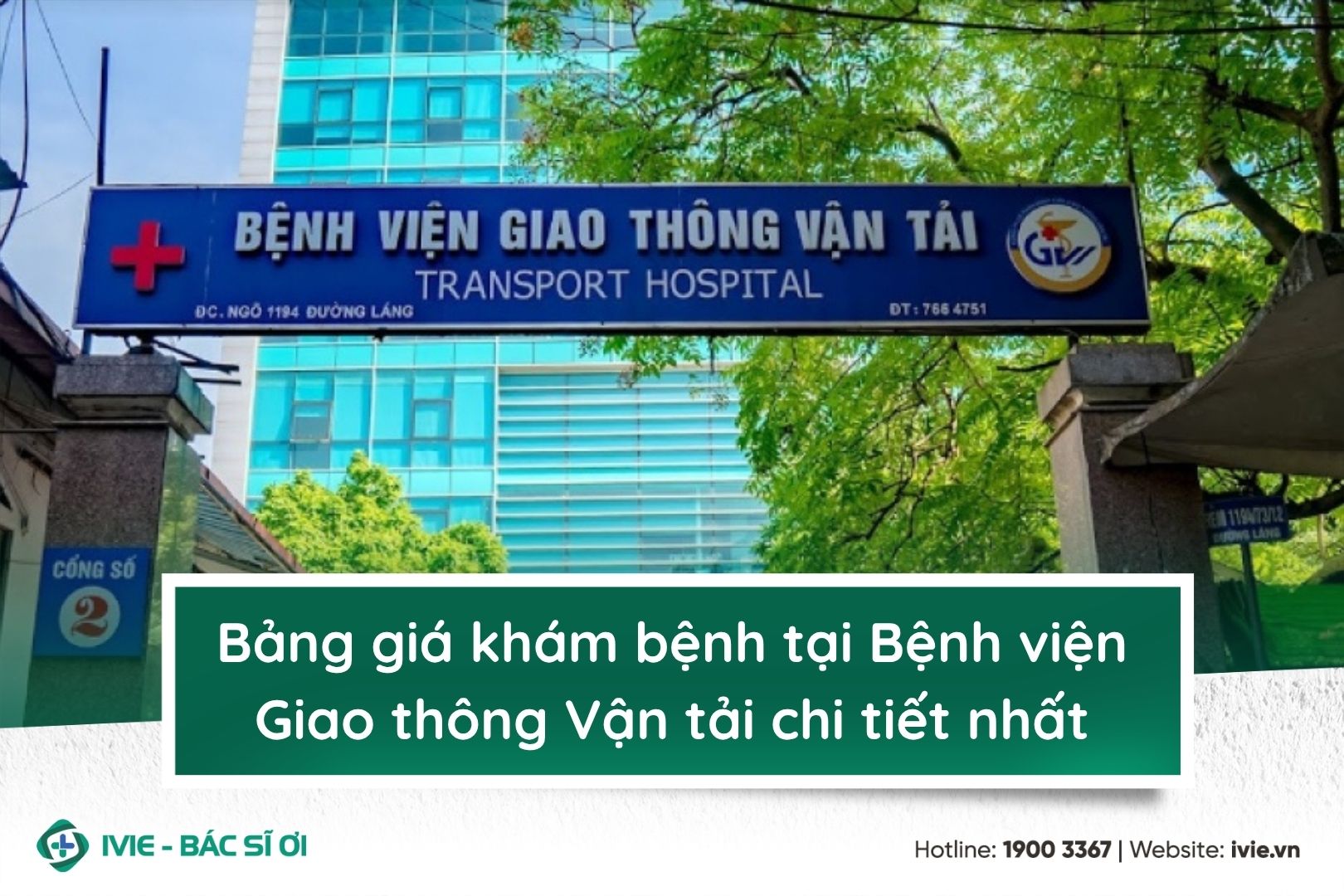 Bảng giá khám bệnh tại bệnh viện Giao thông Vận tải chi...
