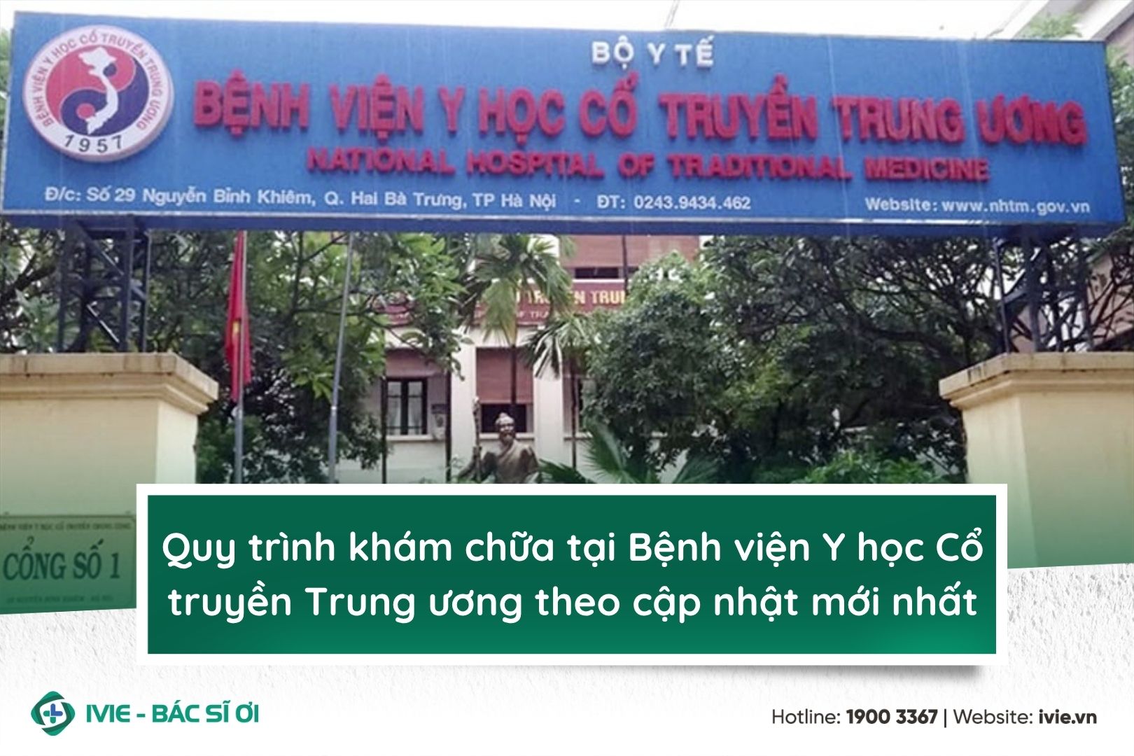 Quy trình khám chữa tại bệnh viện Y học Cổ truyền Trung...