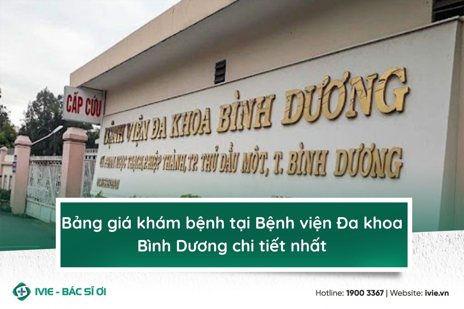 Bảng giá khám bệnh tại bệnh viện Đa khoa Bình Dương chi...
