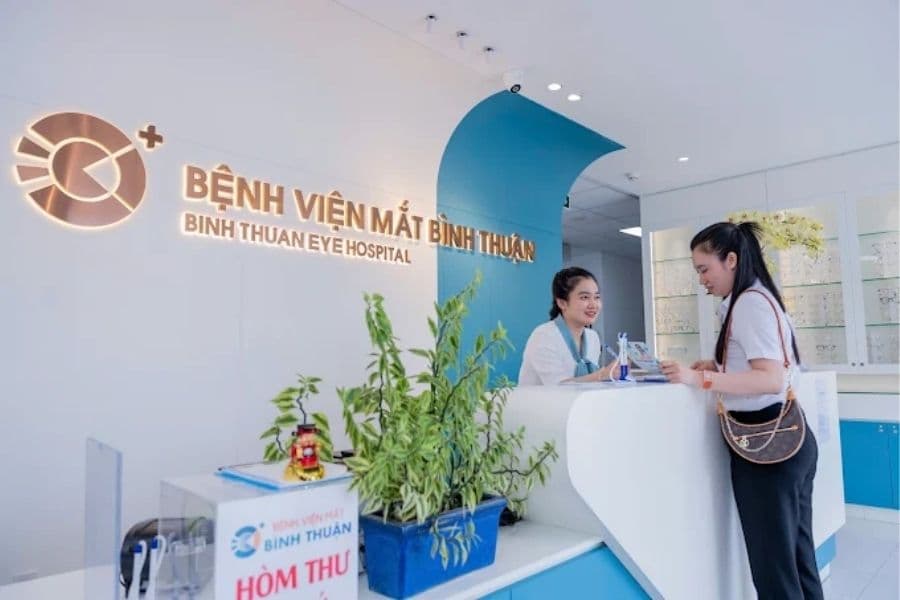 Người bệnh có thể sử dụng bảo hiểm y tế khi khám tại Bệnh viện Mắt Bình Thuận (Ảnh: Google Maps)