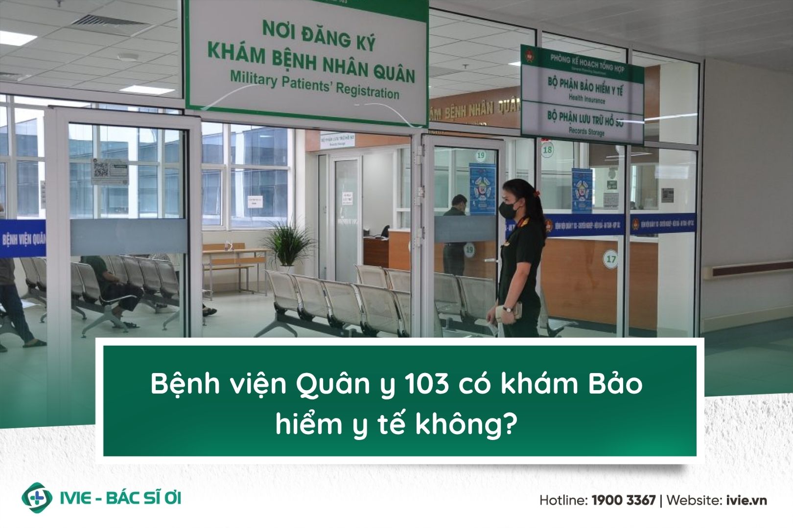 Bệnh viện Quân y 103 có khám Bảo hiểm y tế không?
