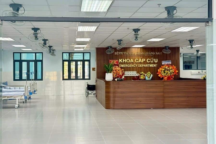 Bệnh viện Đa khoa Quảng Nam với hệ thống khoa phòng và chuyên môn đa dạng 