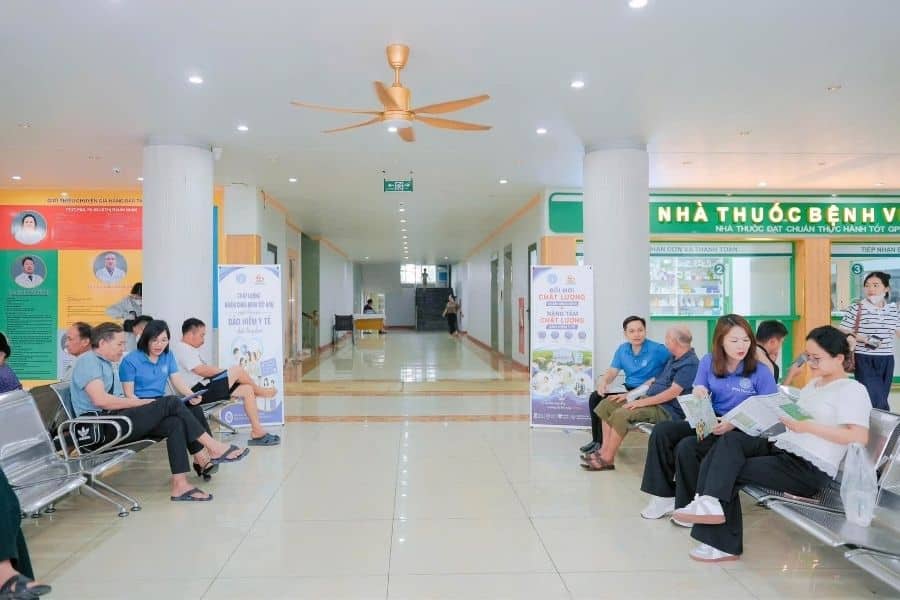 Bệnh viện ĐK Trí Đức Thành với không gian khang trang, trang thiết bị hiện đại