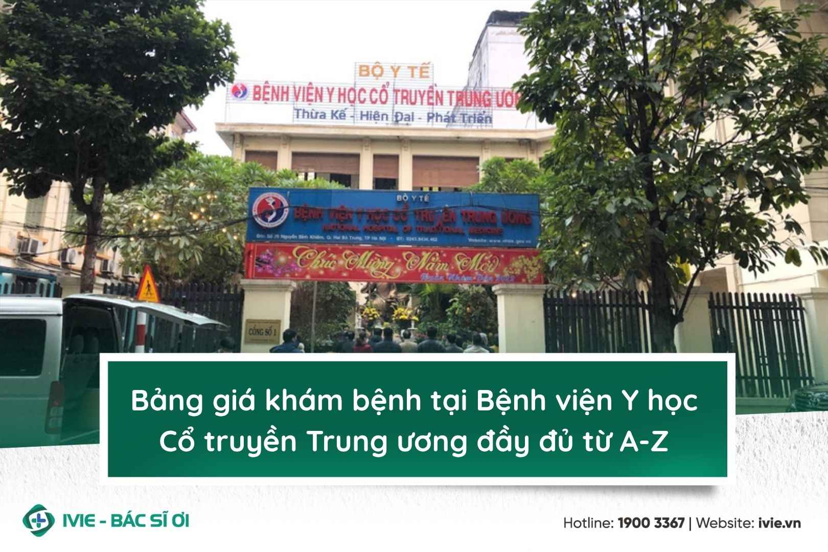 Bảng giá khám bệnh tại Bệnh viện Y học Cổ truyền Trung ương ...