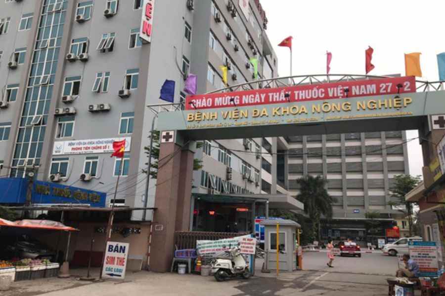 Bệnh viện Đa khoa Nông nghiệp là bệnh viện đa khoa hạng I, có 2 cơ sở tại Ngọc Hồi và Đống Đa, Hà Nội (Ảnh: Đặt khám nhanh)