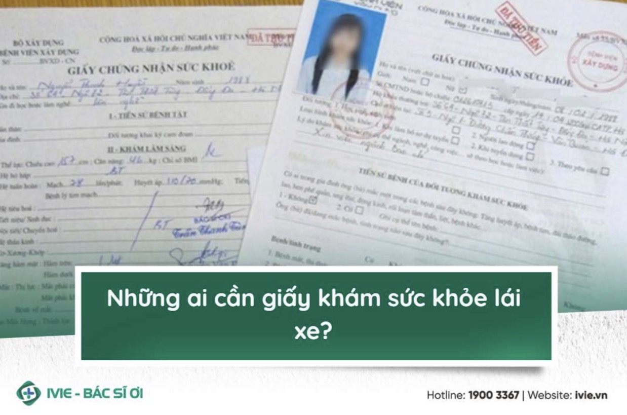 Những ai cần giấy khám sức khỏe lái xe?