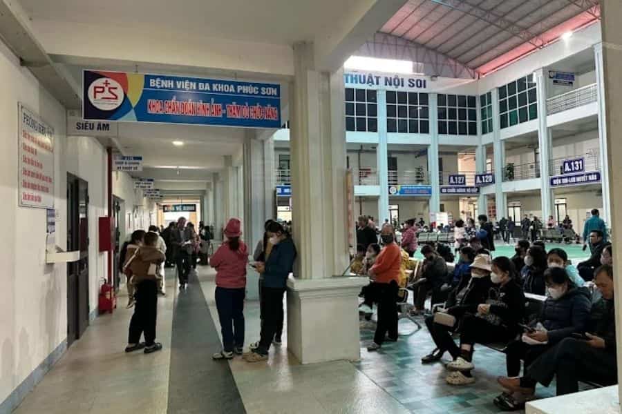 Không gian khám bệnh tại Bệnh viện Đa khoa Phúc Sơn