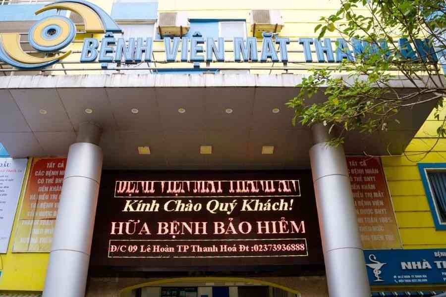 Địa chỉ bệnh viện tại phường Hạc Thành, tỉnh Thanh Hóa.