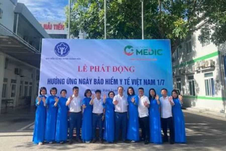 Cơ sở y tế tiếp nhận khám chữa bệnh, chăm sóc sức khỏe cho người dân địa phương và du khách tại vùng biển Hải Tiến (Nguồn: Facebook)
