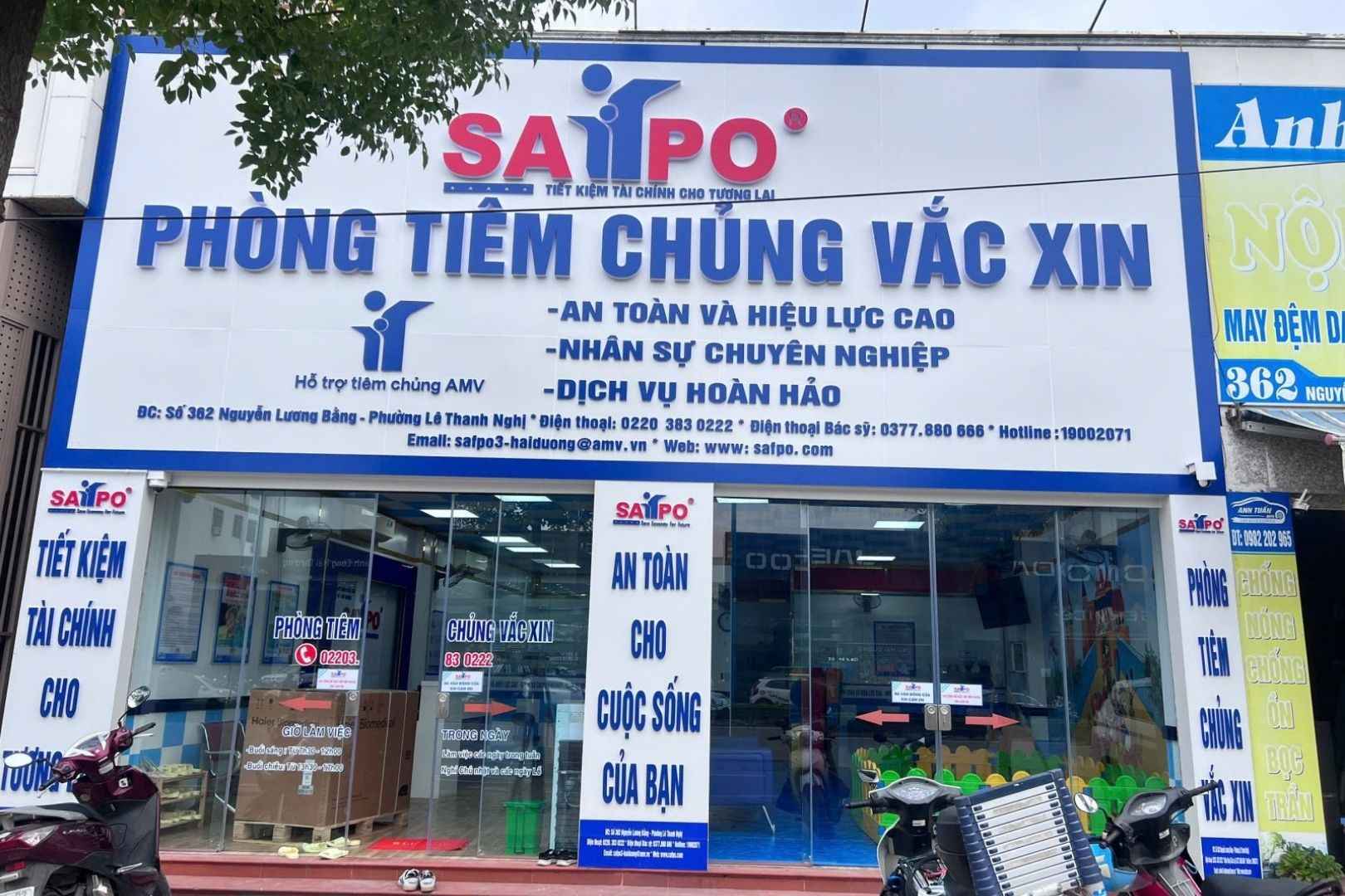 Phòng tiêm chủng Safpo có nhiều cơ sở trên toàn quốc 